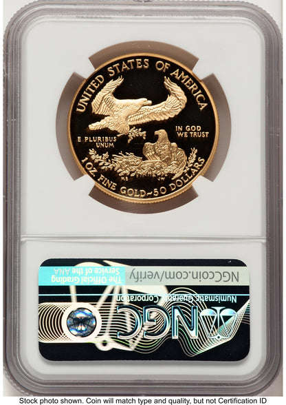 2008-W Proof Gold Eagle 1 oz John NGC PF70 Mercanti