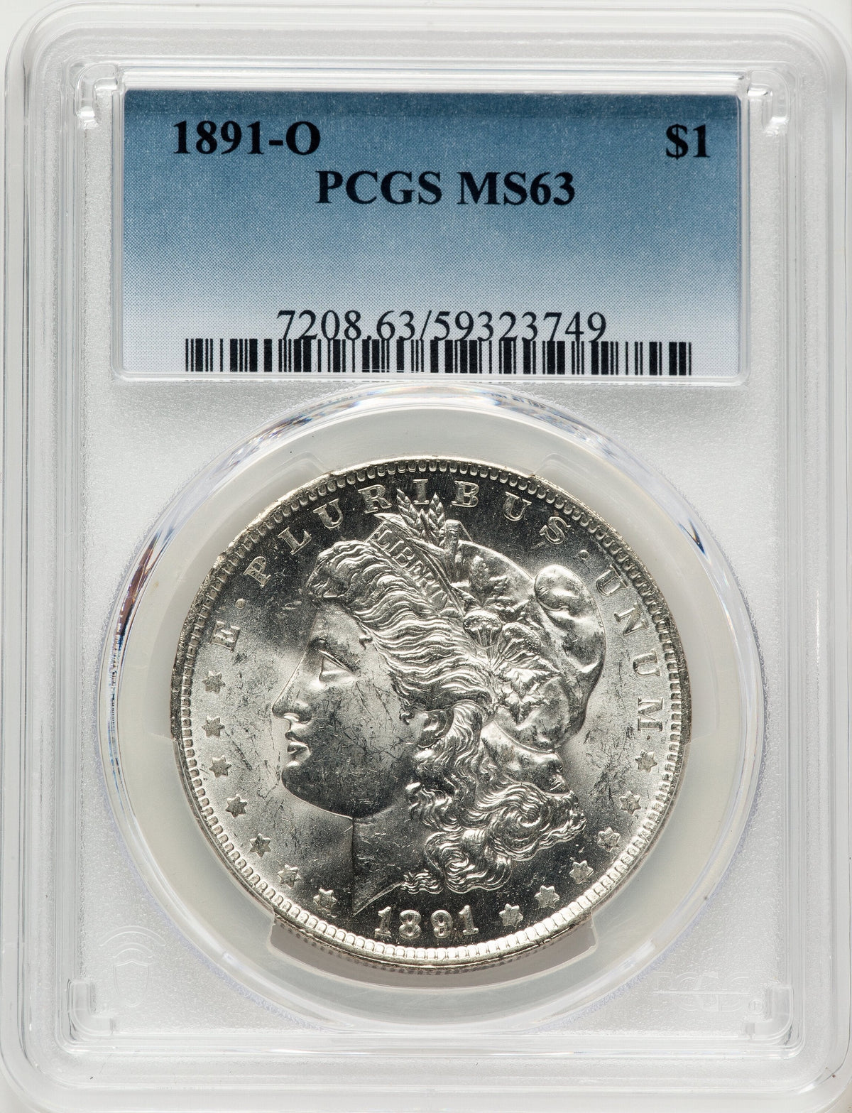 1891-O Morgan Dollar PCGS MS63