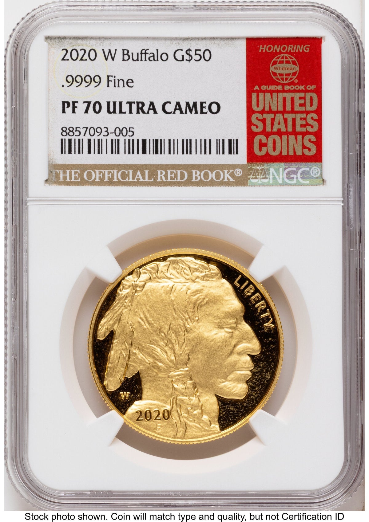 2020-W Proof Gold Buffalo 1 oz Red Book NGC PF70