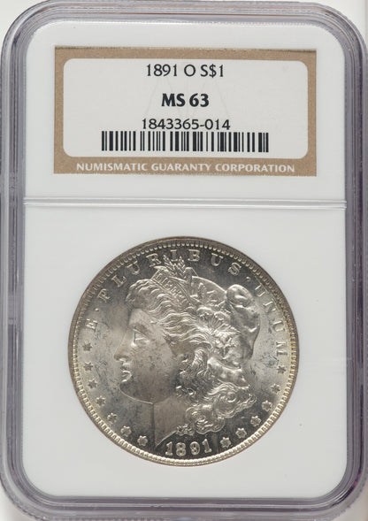 1891-O Morgan Dollar NGC MS63