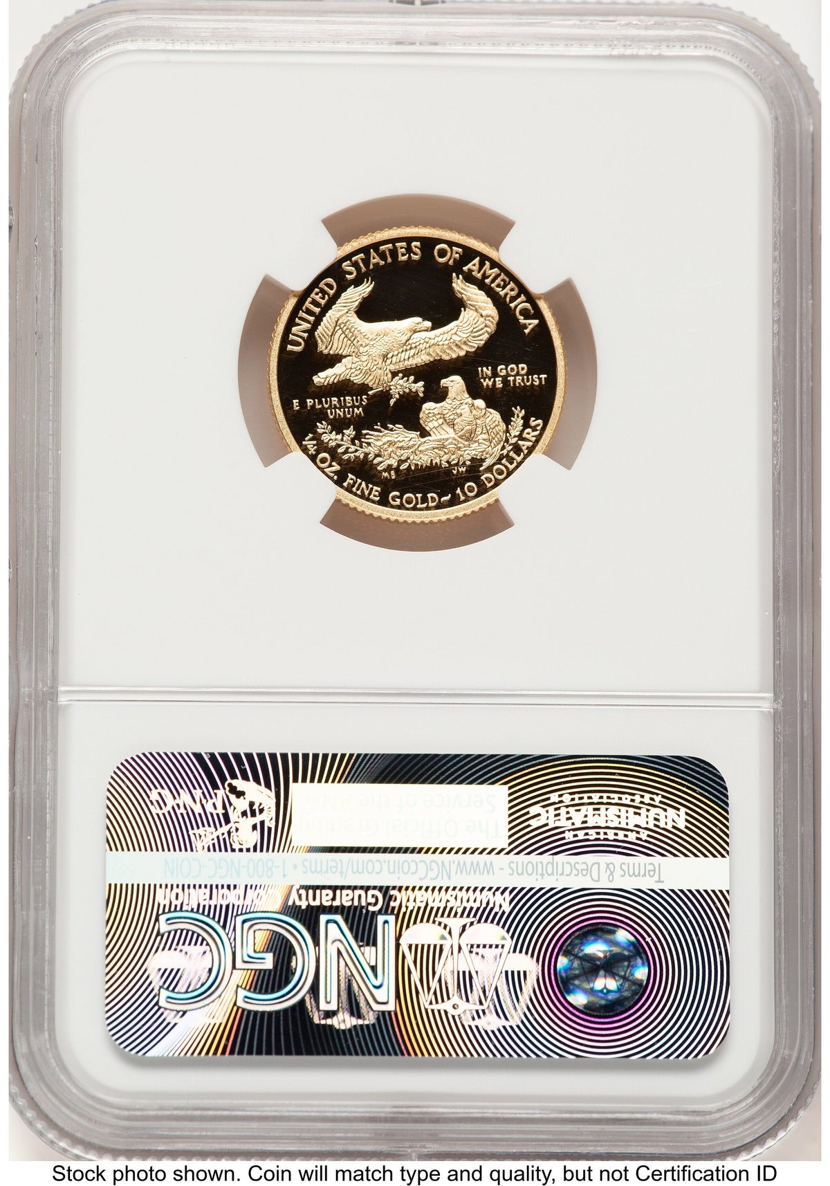 2016-W Proof Gold Eagle 1/4 oz NGC PF70 Ed Moy
