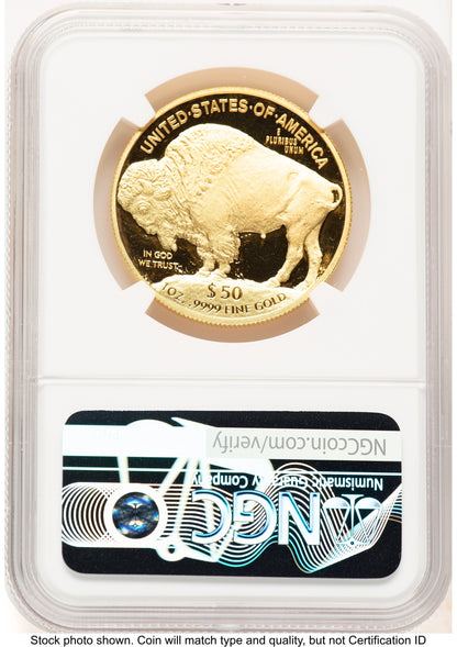 2008-W Proof Gold Buffalo 1 oz Brown Label NGC PF70