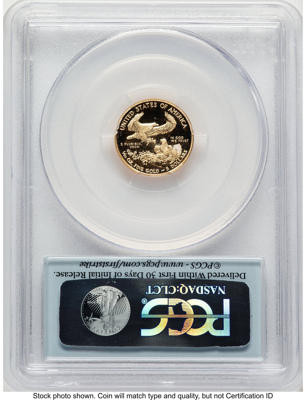 2015-W Proof Gold Eagle 1/10 oz FS Flag PCGS PR70
