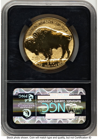 2013-W Reverse Proof Gold Buffalo 1 oz Chicago ANA Gold Buffalo Label NGC PF70
