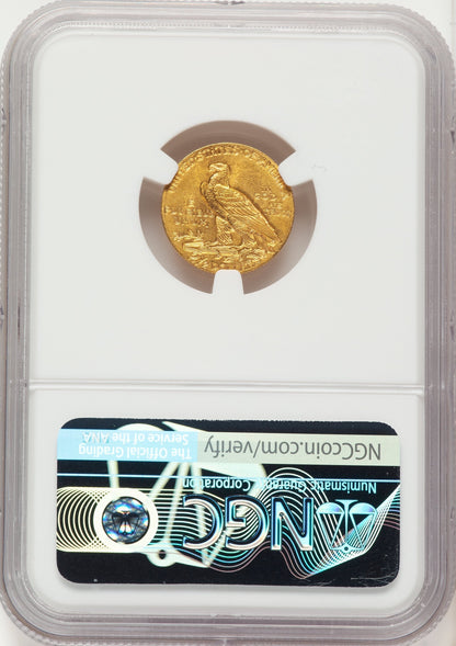 1911 $2.50 Indian Quarter Eagle NGC MS62