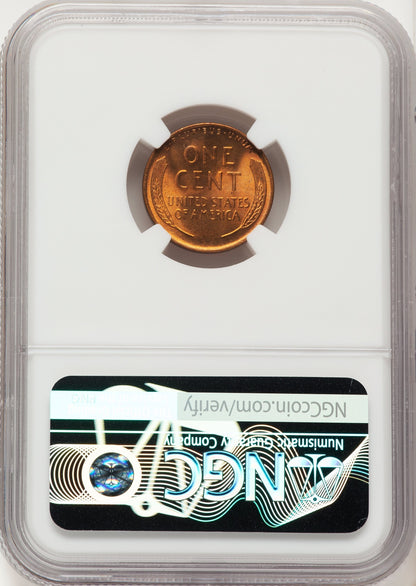 1945-S 1C RD Lincoln Cent NGC MS68