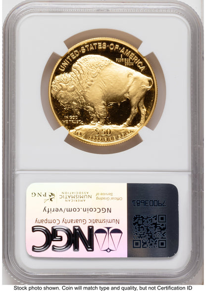 2007-W Proof Gold Buffalo 1 oz Mike Castle NGC PF70