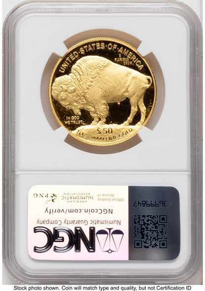 2014-W Proof Gold Buffalo 1 oz Mike Castle NGC PF70