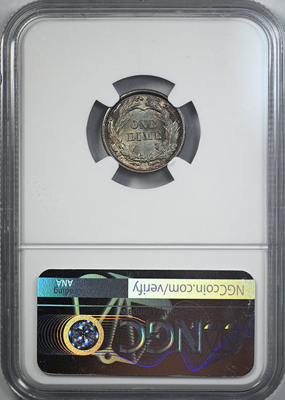 1899 Barber Dime 10C NGC MS66 - TONED!