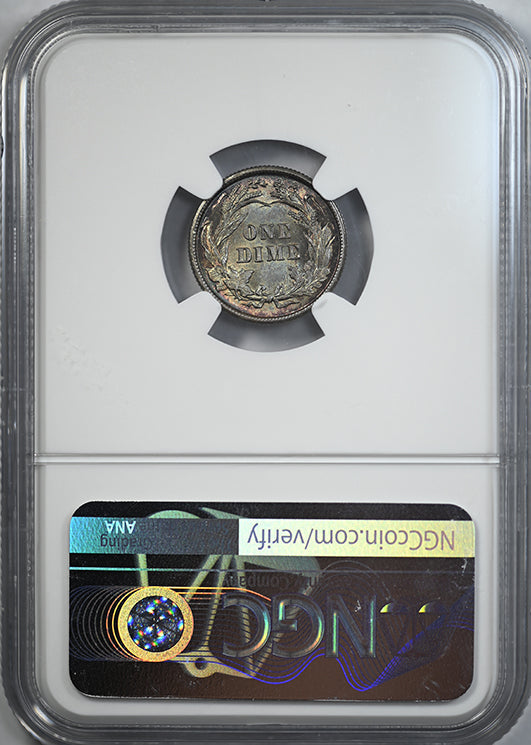 1899 Barber Dime 10C NGC MS66 - TONED!