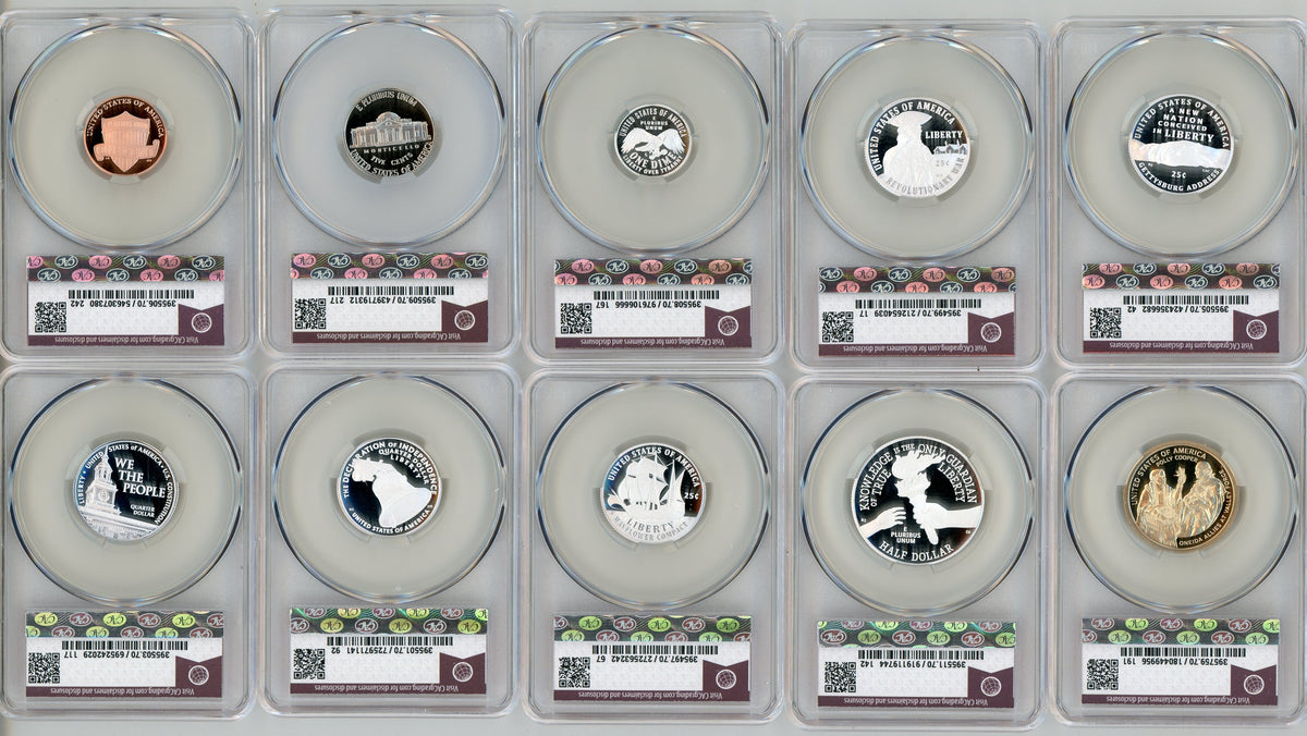 2026-S Semiquincentennial US Mint Proof Set CAC PR70 Advanced Delivery Red Book Feigenbaum Label
