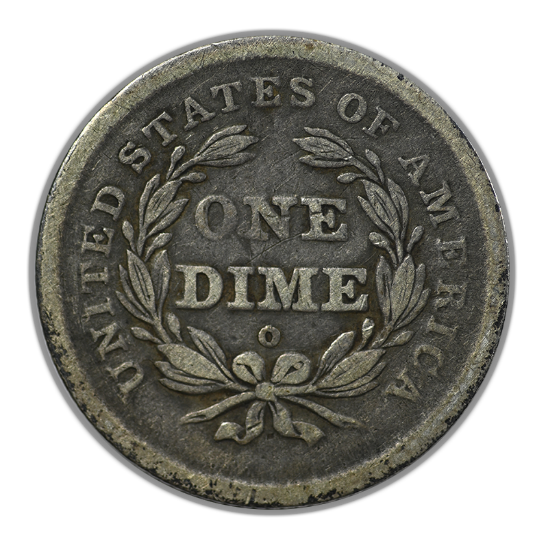 1840-O Liberty Seated Dime 10C Raw VG+ Very Good